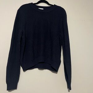 H&M Navy Women's Crew Neck Sweater Size Large
